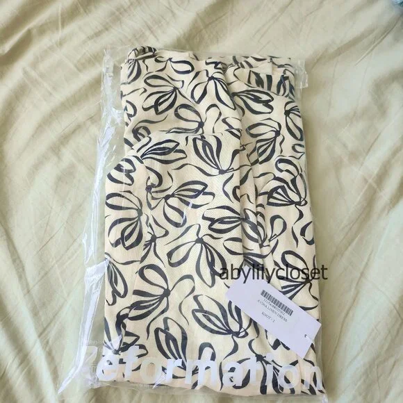 NWT Reformation Avina Linen Dress Knot Size 2 - Picture 7 of 10